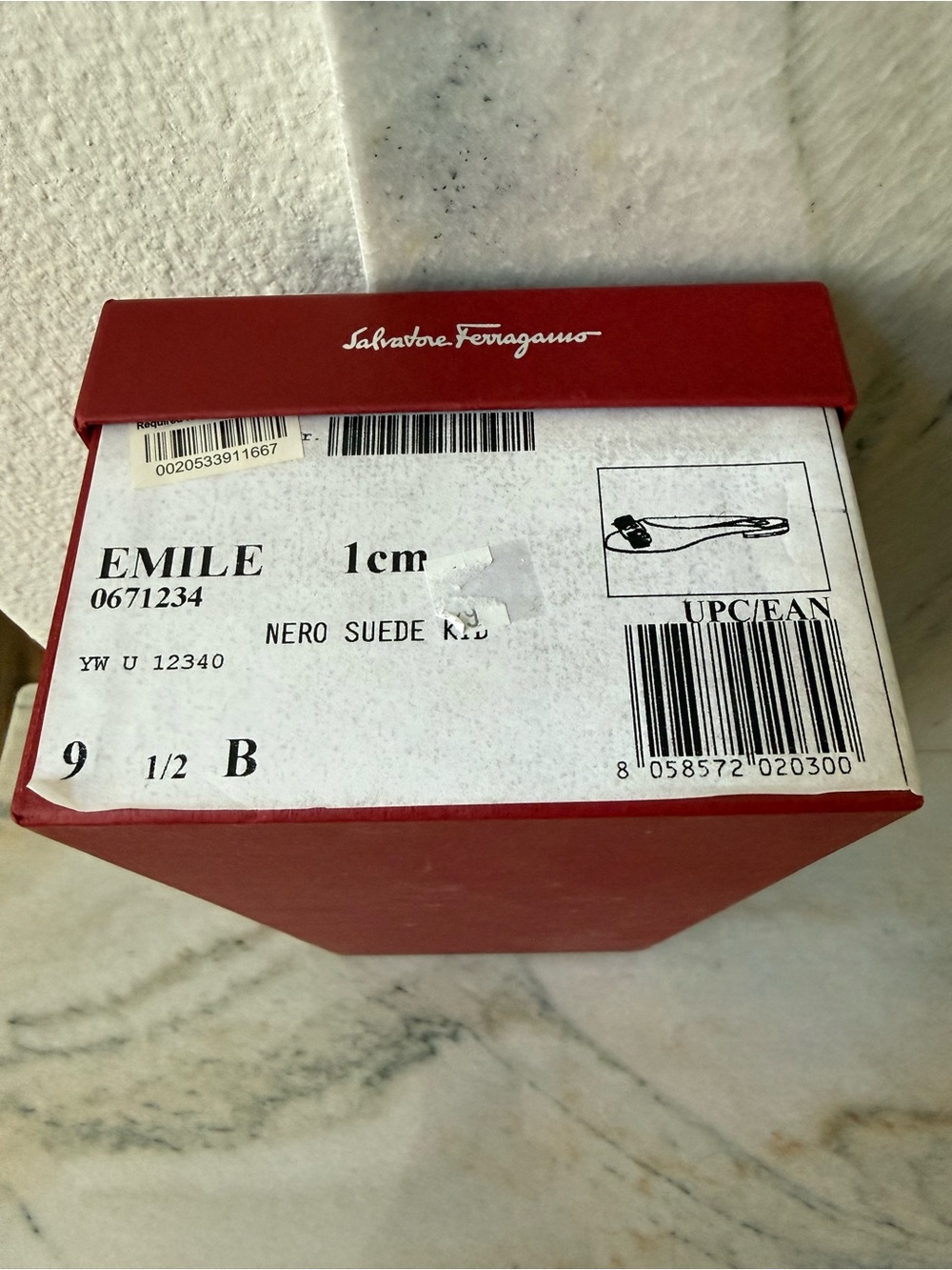 Salvatore Ferragamo Emile Ballet Flat Box - Black